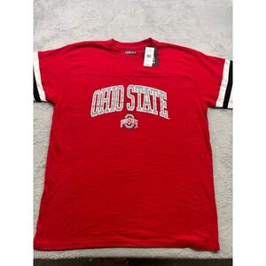 Profile Varsity Ohio State Buckeyes Red Striped Sleeve‎ T-Shirt Mens 2X New